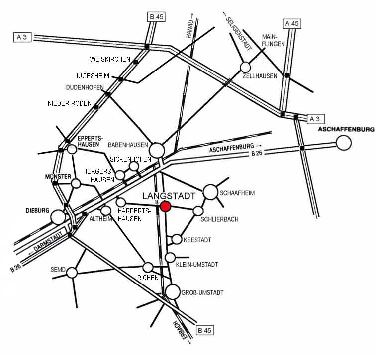 Karte Lage von Langstadt